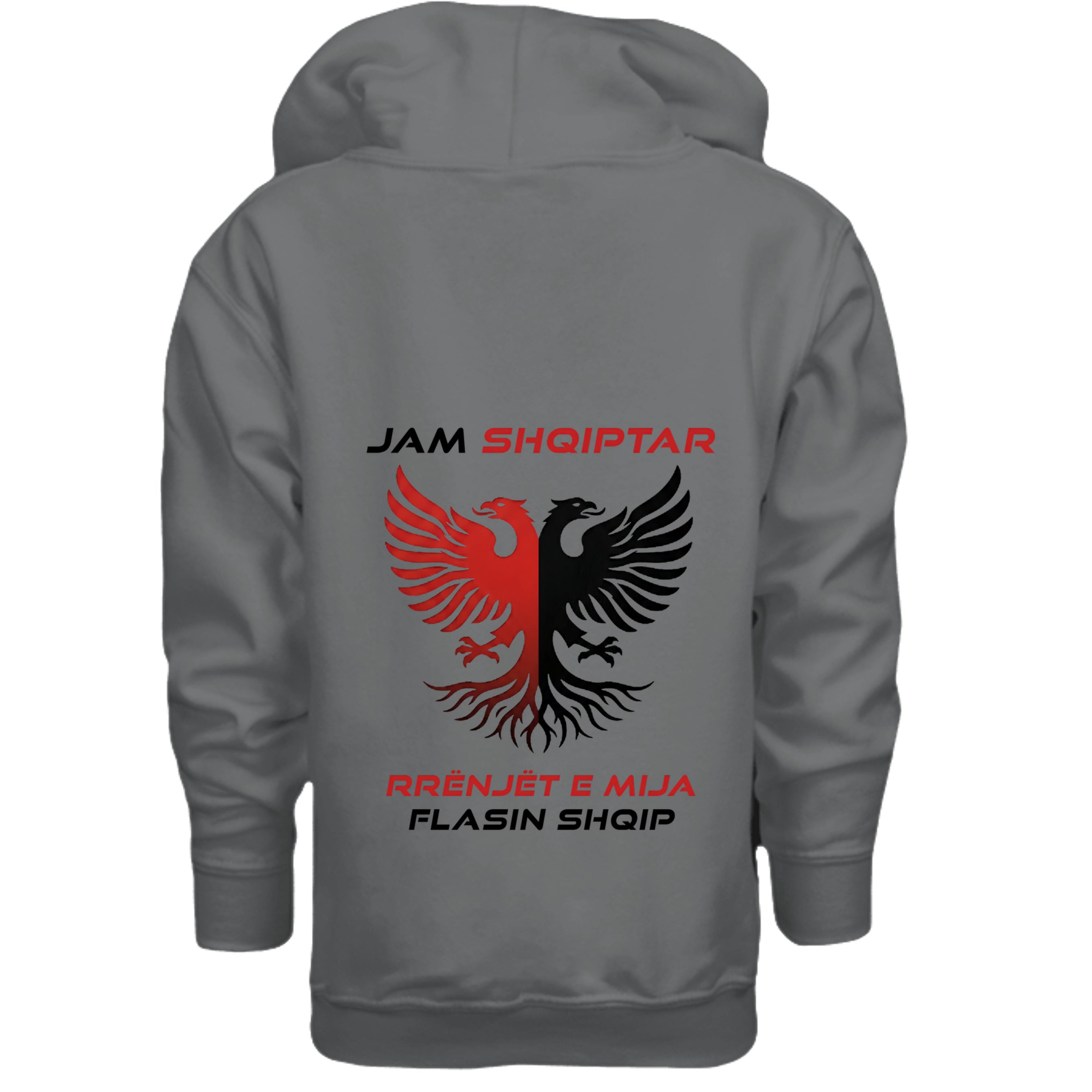 Fan Charcoal Heather - G185B - BACK
